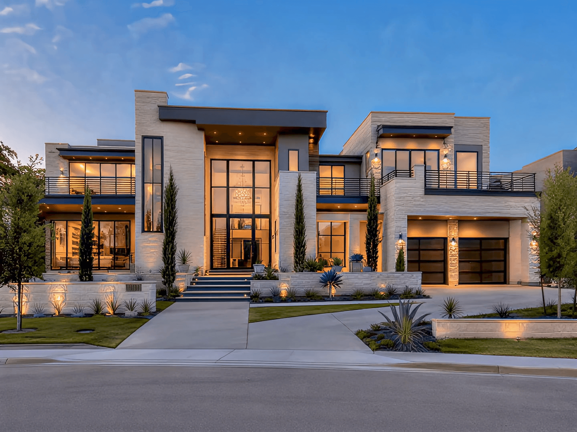 A daytime photo of a home before holiday lights